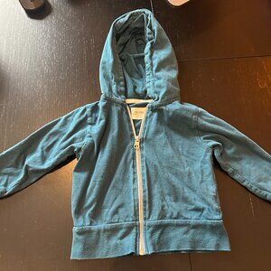 💚 Mini Mioche Zip-Up Hoodie – Size 1–2 💚